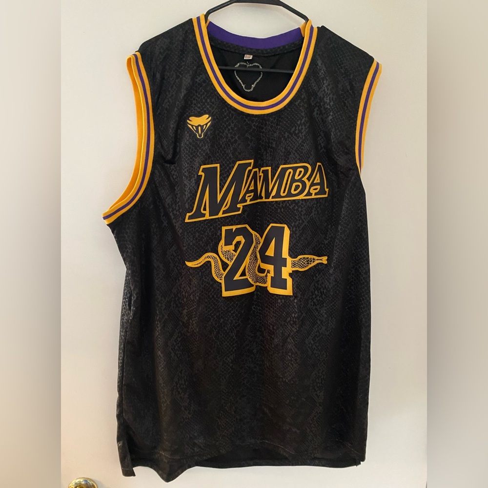 Los Angeles Lakers Kobe Bryant #24 Mamba Snakeskin Jersey Size 2XL